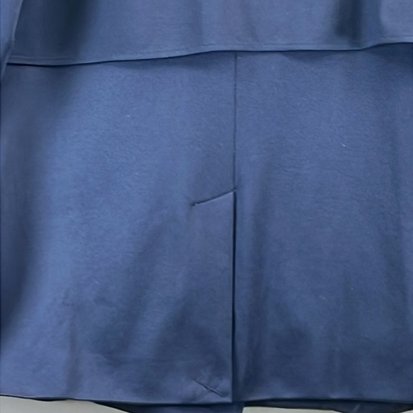 Adrianna Papell Open Front Trench Jacket Sz L Navy 100% Polyester New With Tags - Picture 9 of 13